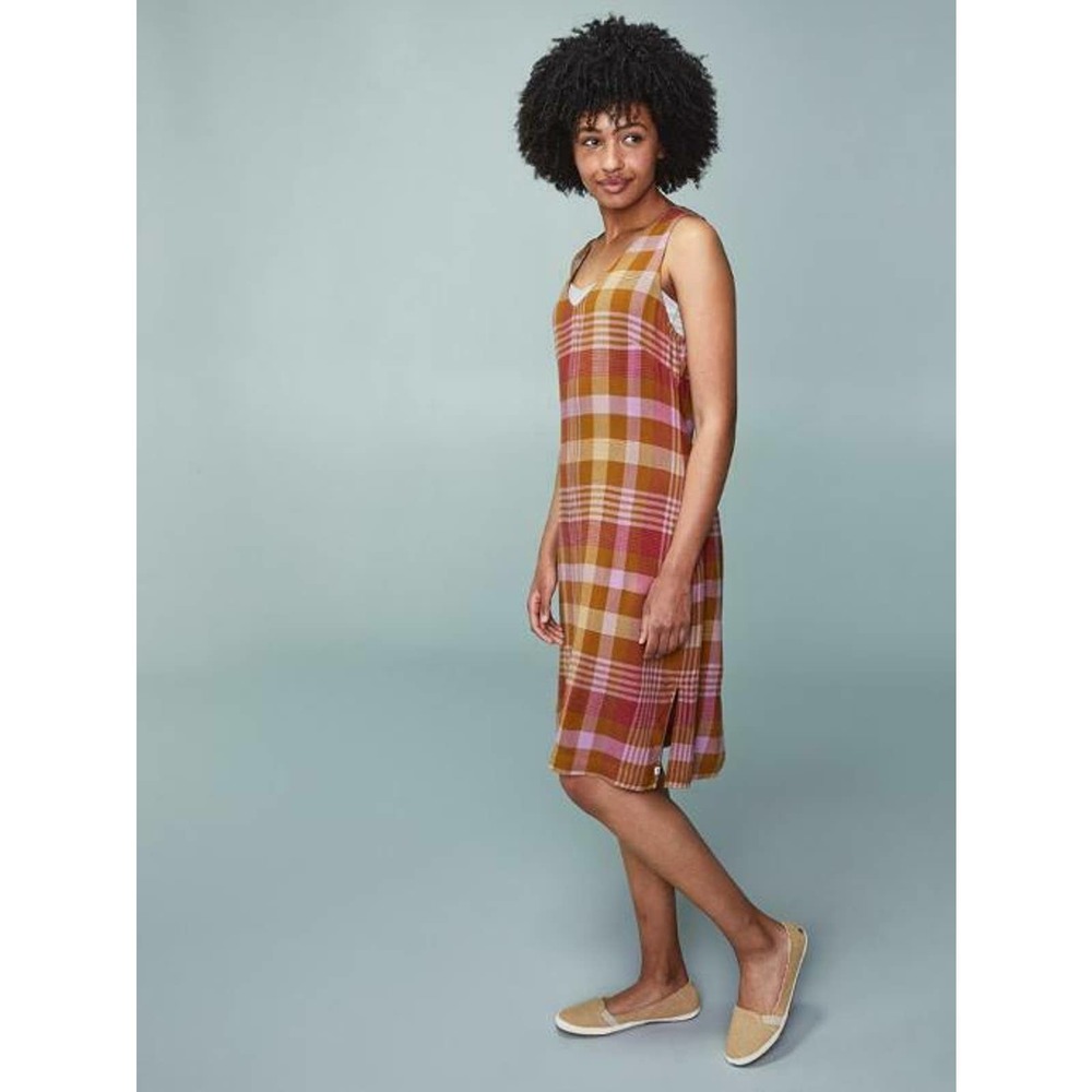 Kavu Spring Plaid Large Rita Dress Cotton